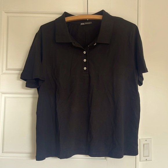 Black Zara Women’s Polo - Picture 1 of 3